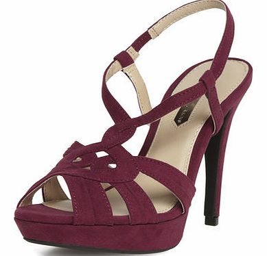 Dorothy Perkins Womens Violet high platform sandals- Violet