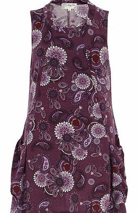 Dorothy Perkins Womens Voulez Vous Aubergine Retro Pocket Dress-