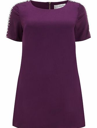 Dorothy Perkins Womens Voulez Vous Plum Embellished Sleeve