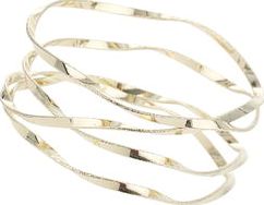 Dorothy Perkins, 1134[^]262015000709292 Womens Wavy Gold Bangle- Gold DP49816184