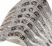 Dorothy Perkins Womens Wavy Stone Ring- Silver DP49815932