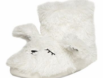 Dorothy Perkins Womens White Bunny Slipper Boots- White DP33010002