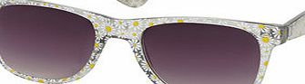 Dorothy Perkins Womens White Daisy Brixton Wayfarer Sunglasses-
