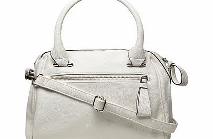 Dorothy Perkins Womens White mini slouch bowler bag- White
