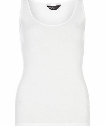 Dorothy Perkins Womens White Scoop Neck Vest- White DP56349620