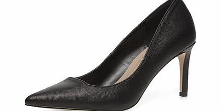 Dorothy Perkins Womens Wide fit black pointed court shoes- Black