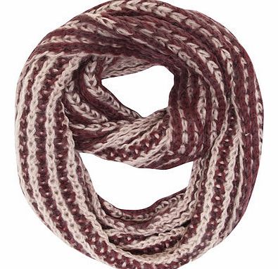 Dorothy Perkins Womens Wine Duo Textured Snood- Red DP11123420
