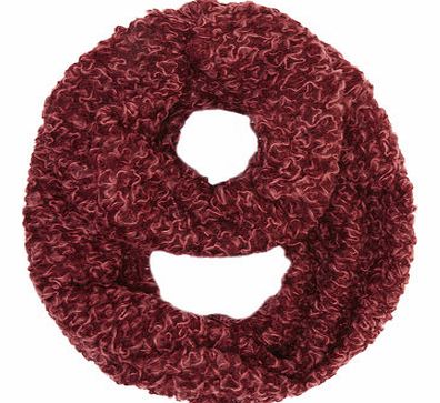 Dorothy Perkins Womens Wine Zig Zag Snood- Red DP11118320