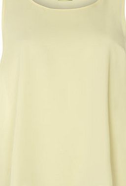 Dorothy Perkins Womens Yellow Built up High Neck Cami Top-