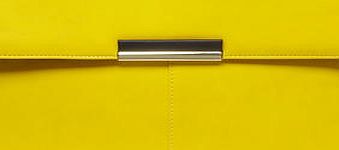 Dorothy Perkins Womens Yellow colour tab clutch bag- Yellow