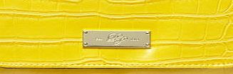 Dorothy Perkins Womens Yellow large foldover purse- Yellow