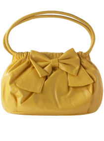 Dorothy Perkins Yellow bow detail bag