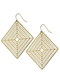 Dorothy Perkins Yellow cut out earrings