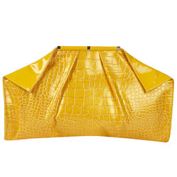 Dorothy Perkins Yellow fold corner bag