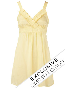 Dorothy Perkins Yellow origami cami