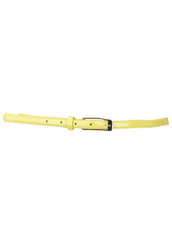 Dorothy Perkins Yellow patent buckle belt