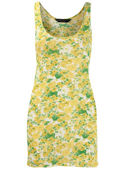 Dorothy Perkins Yellow rose print top