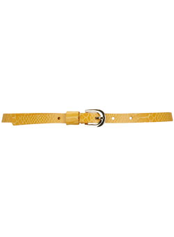Dorothy Perkins Yellow skinny snake waist belt