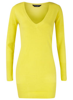 Dorothy Perkins Yellow soft touch jumper
