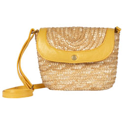 Dorothy Perkins Yellow straw bag