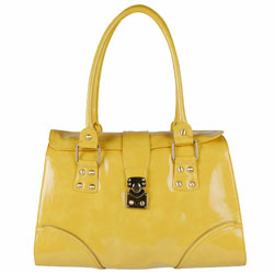 Dorothy Perkins Yellow zip lock shoulder bag