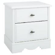 Dorset 2 Drawer Bedside Chest White