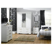 Dorset 3 Door Robe Large Room Set White