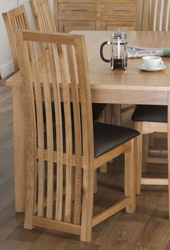 Oak Dining Chairs - Pair