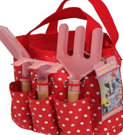 dotcomgiftshop Childrens Gardening Set In Red Bag