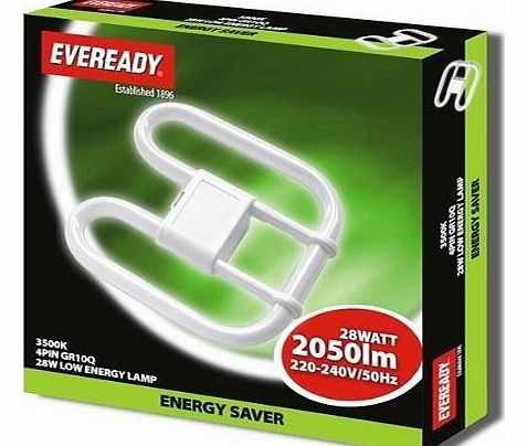 DOTS Online 28W 2D GR10Q 4 pin Energy Saving Light Bulb 3500k