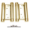 double Action Spring Hinges Brass 100mm In Pairs