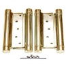 double Action Spring Hinges Brass 125mm In Pairs