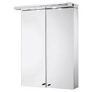 Double Door Illuminated Cabinet Stainless Steel