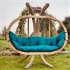double Globo hanging chair: Base approx 195 x 130 x 231 - Green