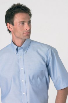 Double Two Short Sleeve Non Iron Oxford Shirt