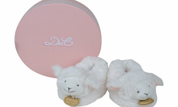DC2425 Lamb Slippers with Rattle Pink