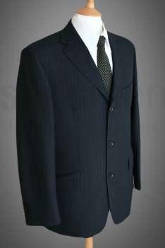 and Grahame Navy Pinstripe Suit