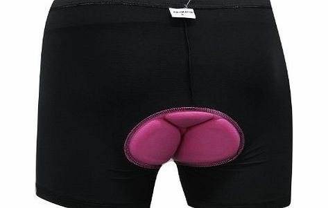 douself Bicycle Cycling Underwear Gel 3D Padded Bike Short Pants (Pink, L)