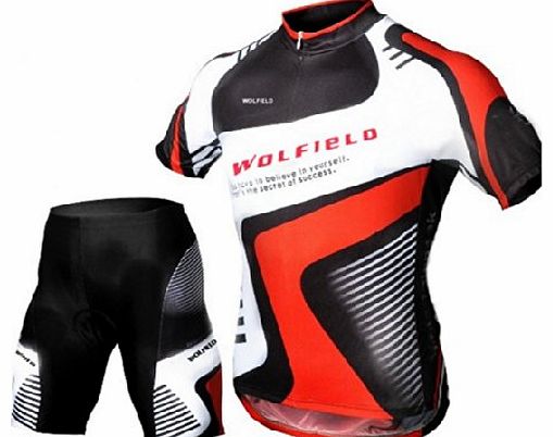 douself Men Cycling Bicycle Bike Outdoor Jersey   Shorts Short Sleeves Breathable Riding Clothes Pants