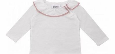Douuod Bisset Pussybow T-shirt Ecru `3 months,6