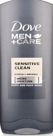 Men+Care Sensitive Clean Body  Face Wash