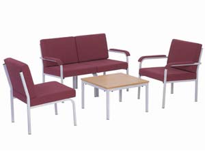 Dover steel frame reception seating