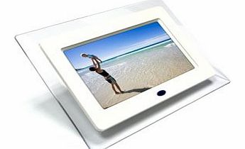 DPF 7`` DIGITAL PHOTO FRAME WITH REMOTE CONTROL AND BUILT IN SPEAKERS - WHITE