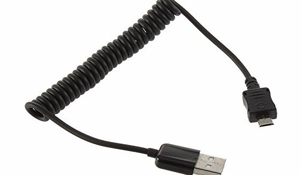 Dpower 3ft 1M Spring Coiled USB 2.0 Male to Mini USB 5 Pin Data Sync Charger Cable for Digital Cameras, Video Camera, MP3 players, PDA