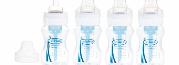 Dr Browns Natural Flow 240ml Four Pack Bottles