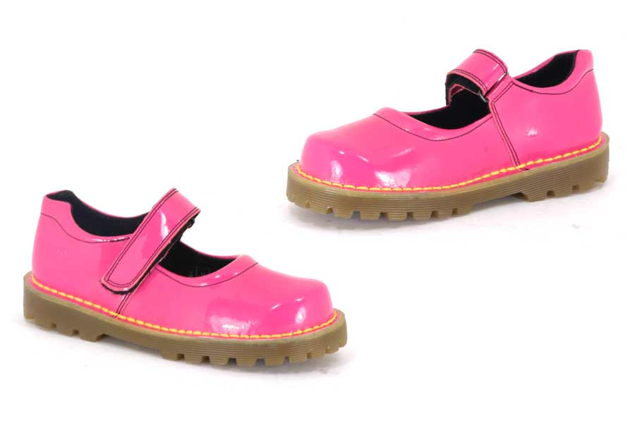 - Kids Cal Strap Mary Jane - Hot Pink