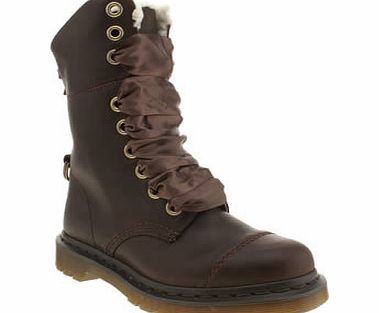 dr martens Brown Triumph Aimilita 9 Eye Boots