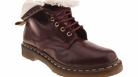 dr martens Burgundy Serena 8 Eye Boots