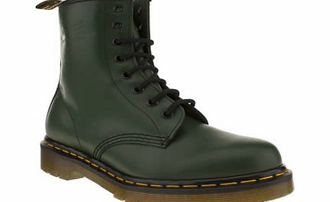 dr martens Dark Green 8 Tie Boots