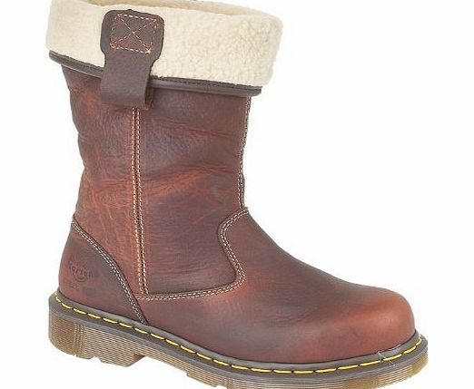 Dr. Martens Dr Martens Dm Rosa Safety Ladies Footwear Pull On Leather Female Casual Boots Teak 4